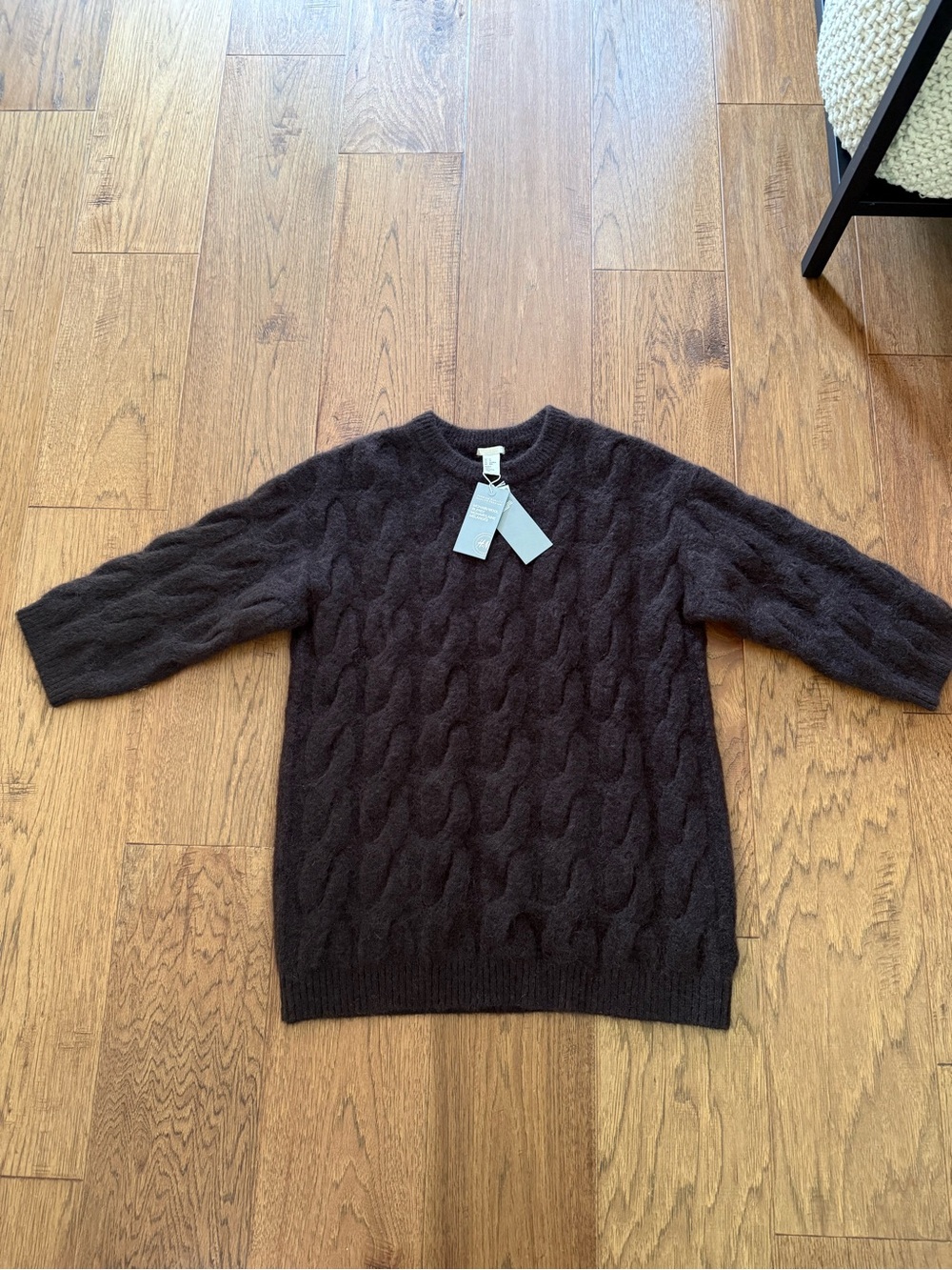 Mohair/Wool chocolate brown sweater